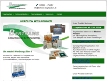 Tablet Screenshot of bertrams-tragetaschen.de